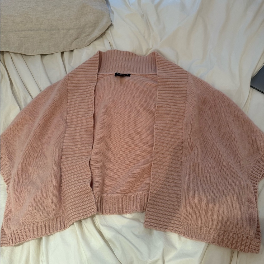 Henri Bendel Pink Knit Shrug Sweater